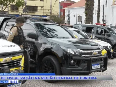 PM do Paraná lança Operação Trincheira no centro de Curitiba