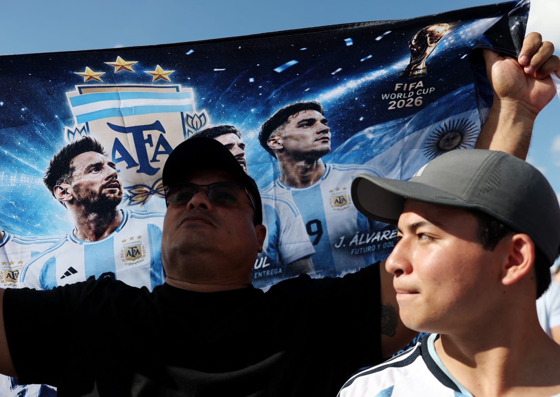 Torcedores da Argentina para jogo contra Suíça pelas quartas de final da Copa do Mundo. Foto: REUTERS/Amanda Perobelli