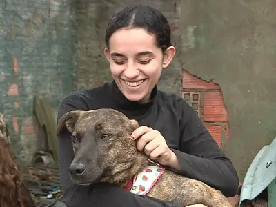 Cão perdido na enchente do RS reencontra a tutora após dois anos