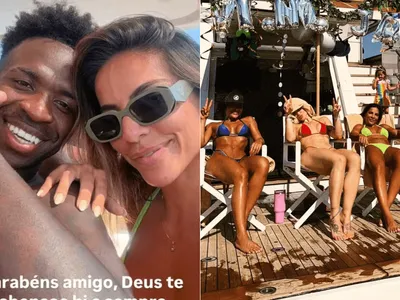 Juntos! Amiga de Vini Jr. entrega presença de Virginia em festa na Itália