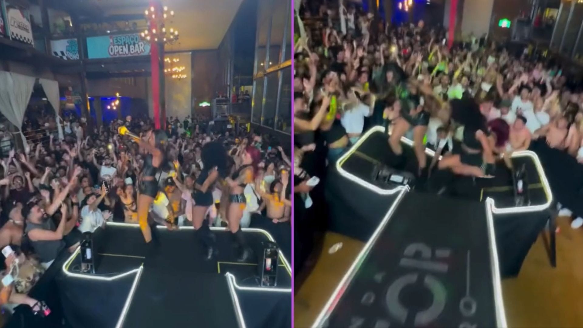 Palco cede em show de Pocah durante festival em MG; veja vídeo