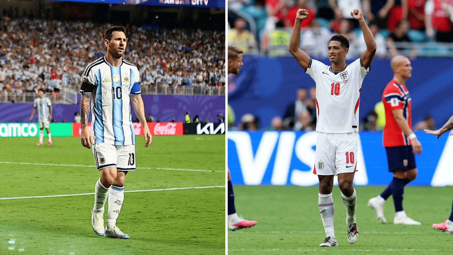 Lionel Messi e Jude Bellingham I Fotos: Reuters