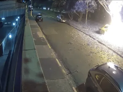 Novas imagens mostram explosão de Porsche que matou casal de jovens