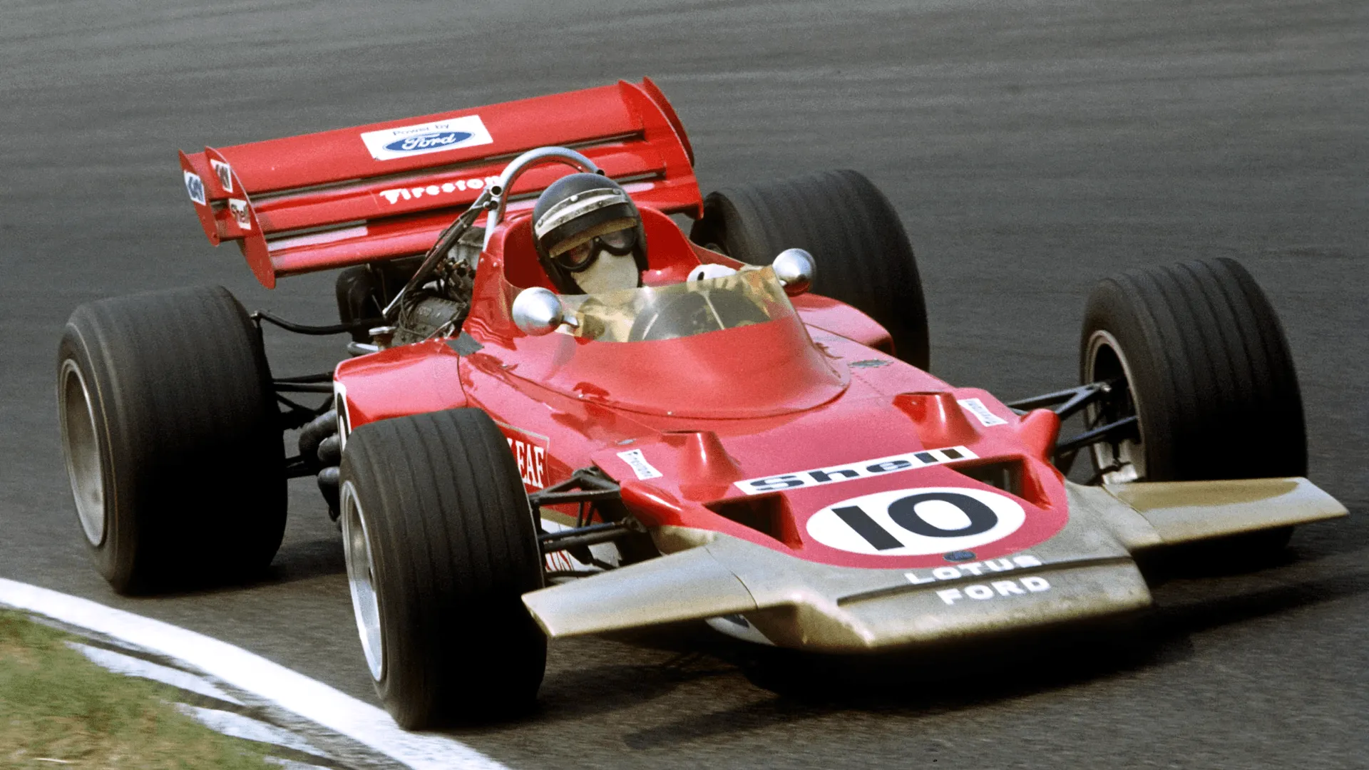 Rindt ao volante do Lotus-Ford 72C no Grande Prêmio da Holanda de 1970 em Zandvoort