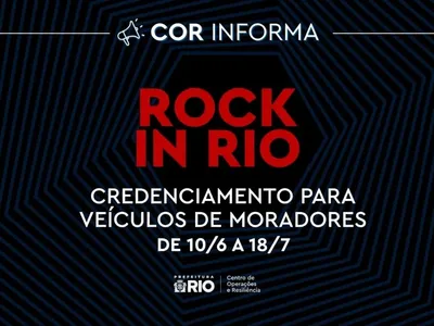 Credenciamento de veículos no entorno do Rock in Rio termina em 18 de julho