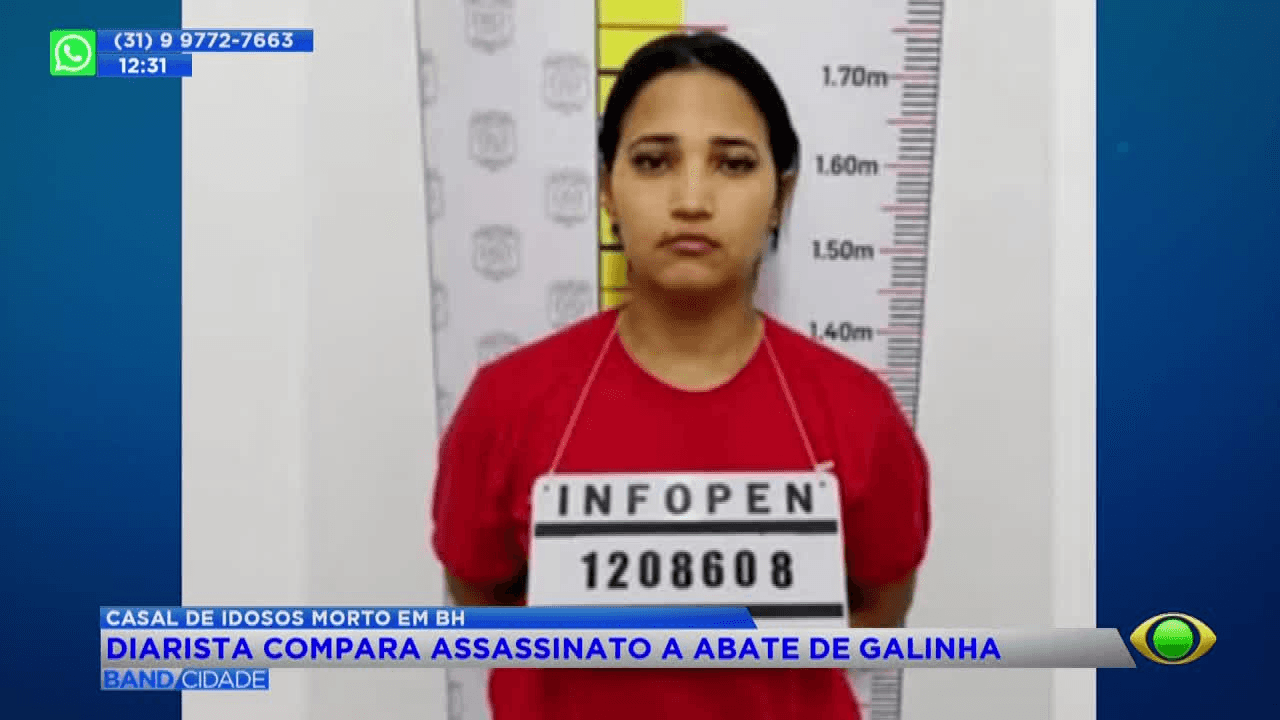Diarista compara assassinato de casal de idosos com abate de galinha