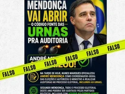 É falso! André Mendonça não foi nomeado coordenador-geral das eleições