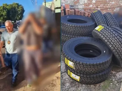VÍDEOS: homem é preso por receptação de carga de pneus avaliada em R$21 mil