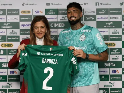 Barboza é apresentado no Palmeiras e projeta dupla com Gómez: 'Um exemplo'