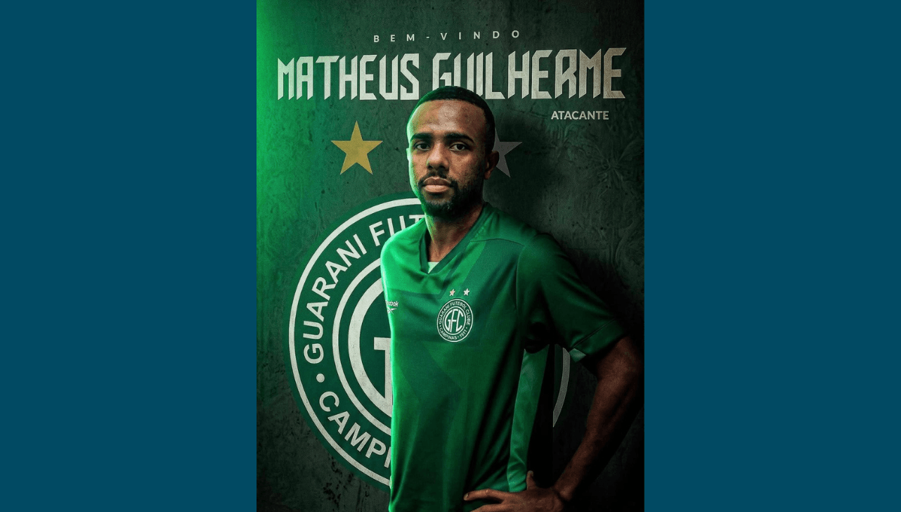 Guarani anuncia a contratação do atacante Matheus Guilherme, ex-Capivariano