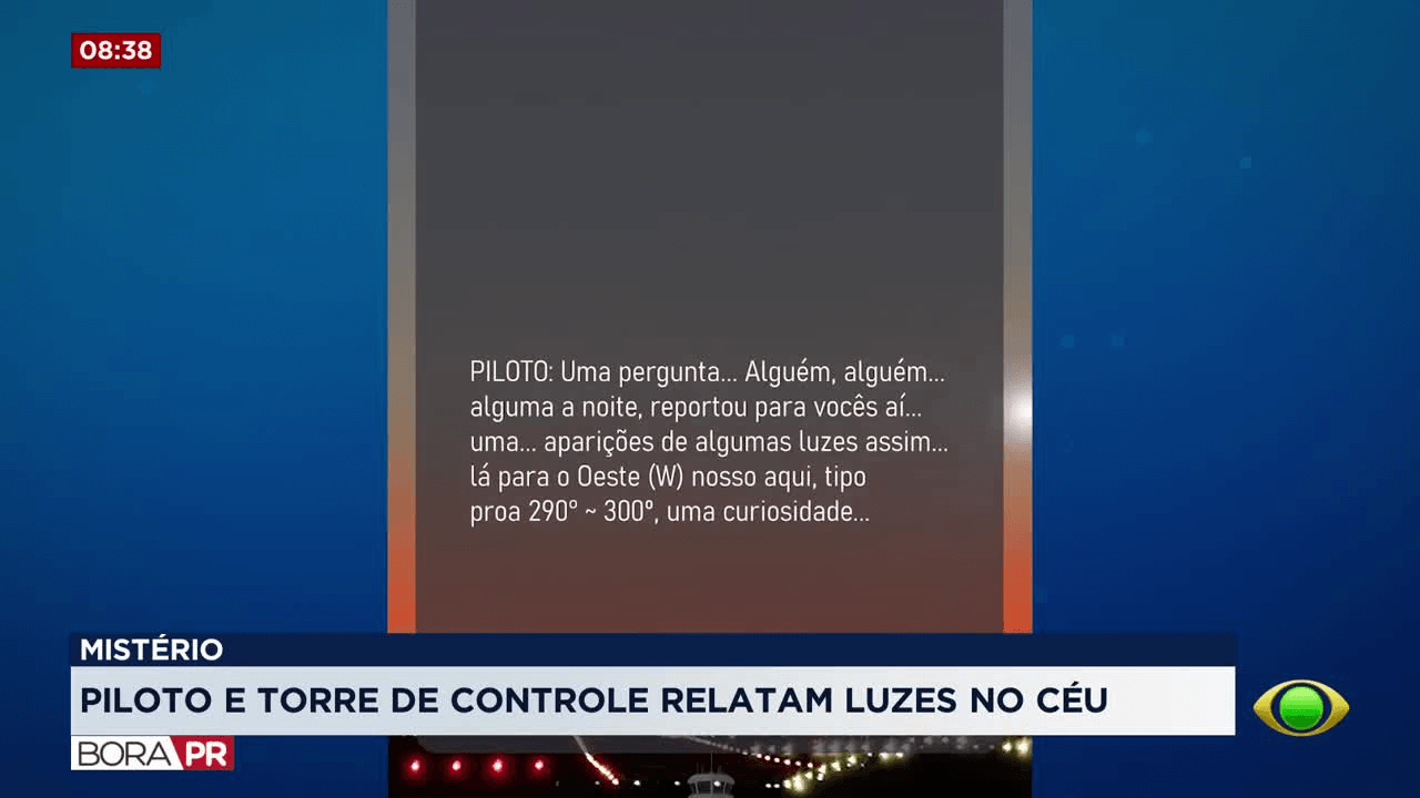 Piloto e torre de Londrina relatam luzes misteriosas no céu