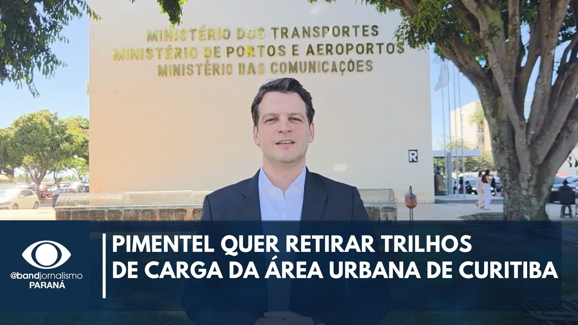 Pimentel quer retirar trilhos de carga da área urbana de Curitiba