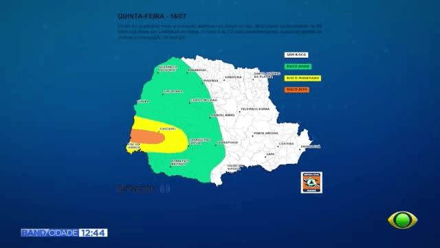 Ventos fortes antecedem sexta-feira de sol e tempo firme no Paraná