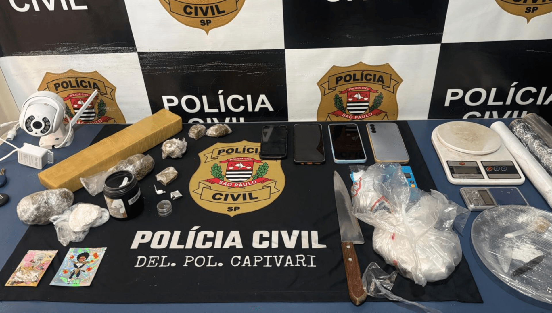 VÍDEO: Operação contra o tráfico de drogas prende três homens em Capivari