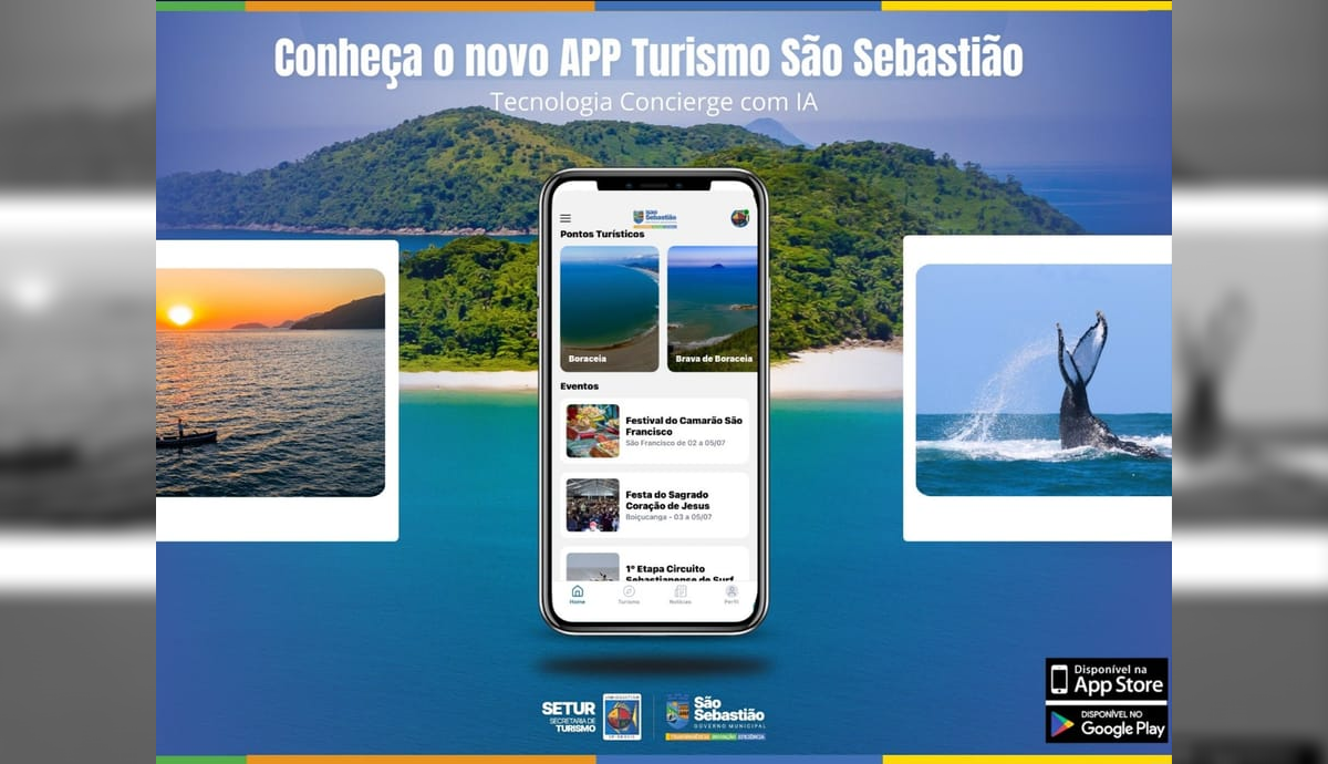 Prefeitura de São Sebastião moderniza o turismo e lança aplicativo com IA