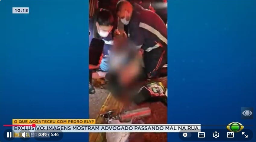 Exclusivo: Imagens mostram advogado passando mal pouco antes de morrer
