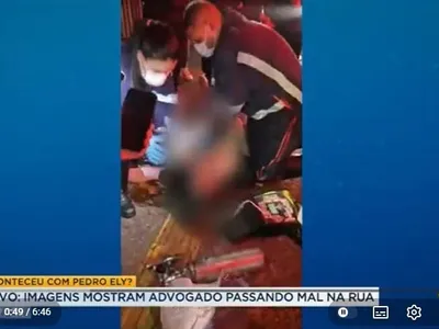 Exclusivo: imagens mostram advogado passando mal pouco antes de morrer