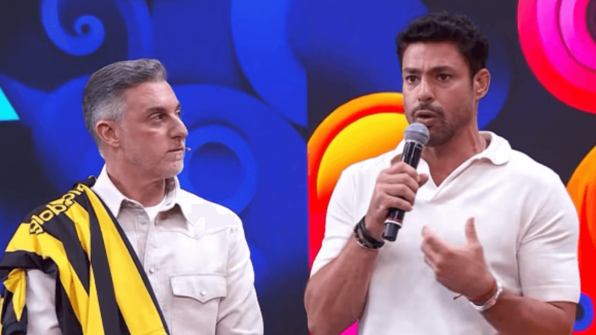Climão! Luciano Huck interrompe Cauã Reymond após "indireta" sobre bets