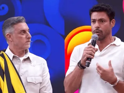Climão! Luciano Huck interrompe Cauã Reymond após "indireta" sobre bets