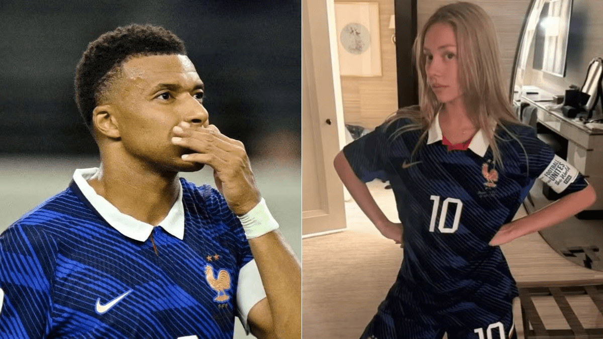 Mbappé posta foto de Ester Expósito com sua camisa, e apaga logo em seguida