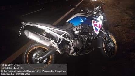 A vítima conduzia uma motocicleta BMW