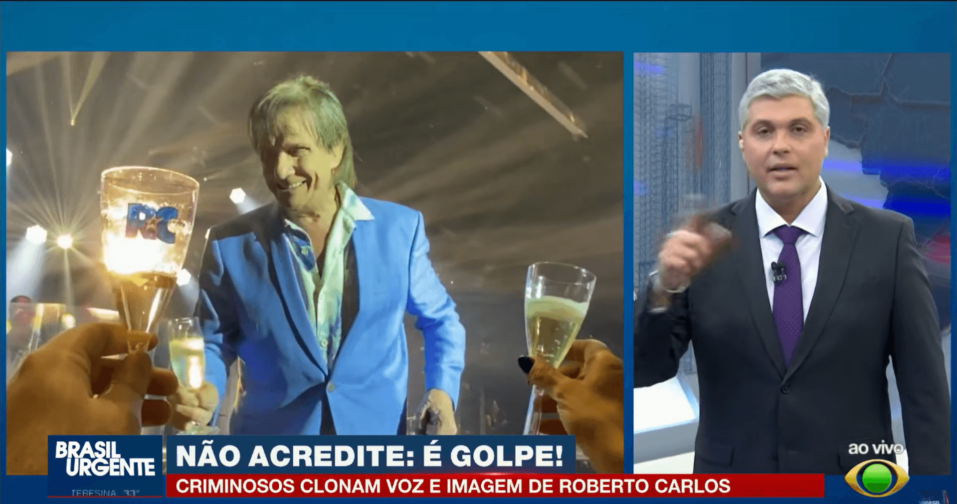 Roberto Carlos tem voz e imagem clonadas por IA em golpe do falso remédio