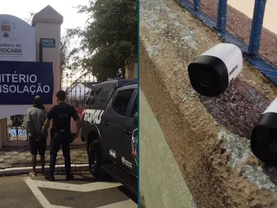 Procurado pela Justiça é preso após furtar câmeras de cemitério em Sorocaba