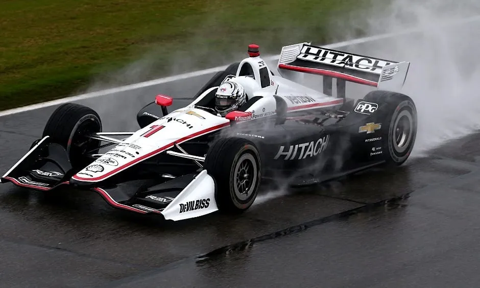 Josef Newgarden durante o Grande Prêmio do Alabama de 2018