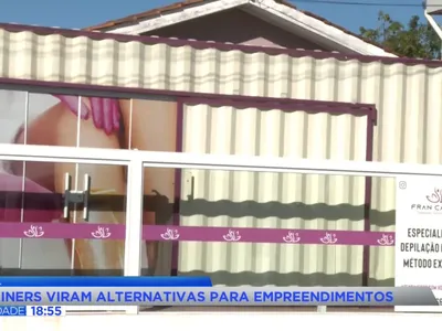 Lojas em containers ganham espaço entre pequenos empreendedores