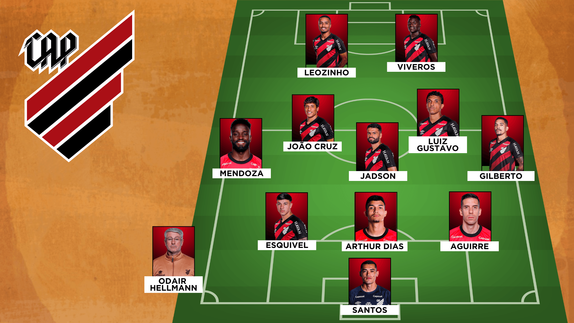 Veja a escalação do Athletico para encarar o São Paulo pelo Brasileirão