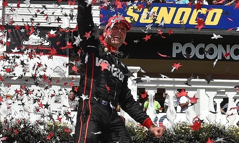 Will Power comemora vitória no GP de Pocono de 2016