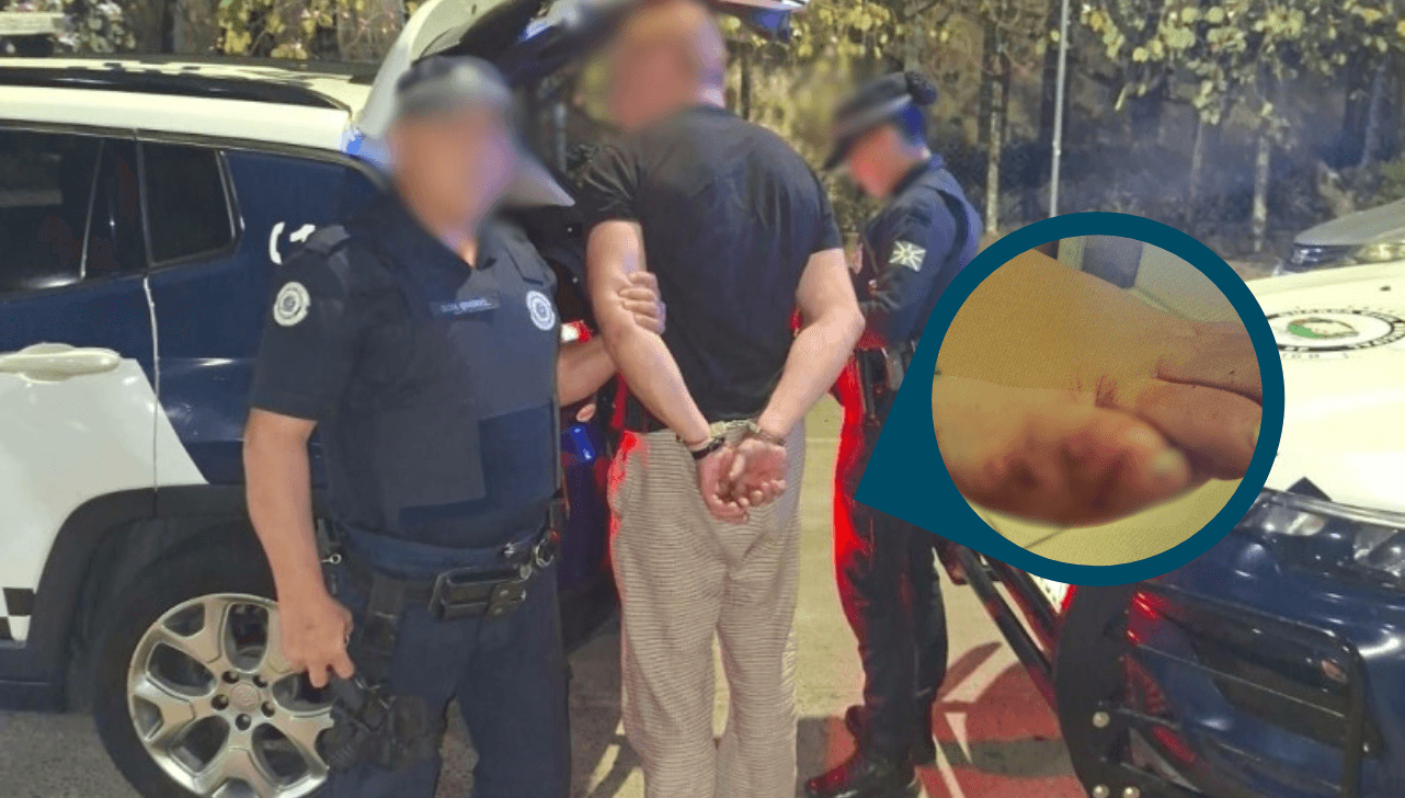 O criminoso foi preso por violência doméstica e encaminhado à cadeia