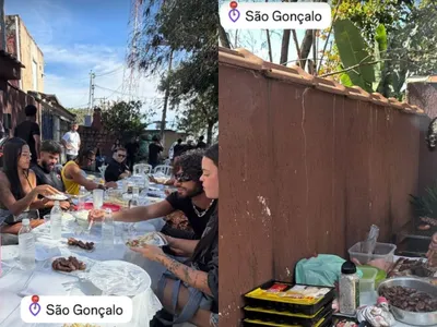 Após 'luxar' na Itália, Virginia curte churrasco em São Gonçalo (RJ)