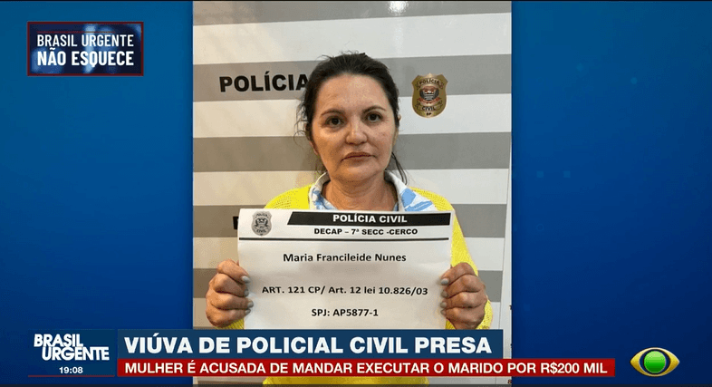 Viúva de policial assassinado é presa sob suspeita de ser mandante do crime