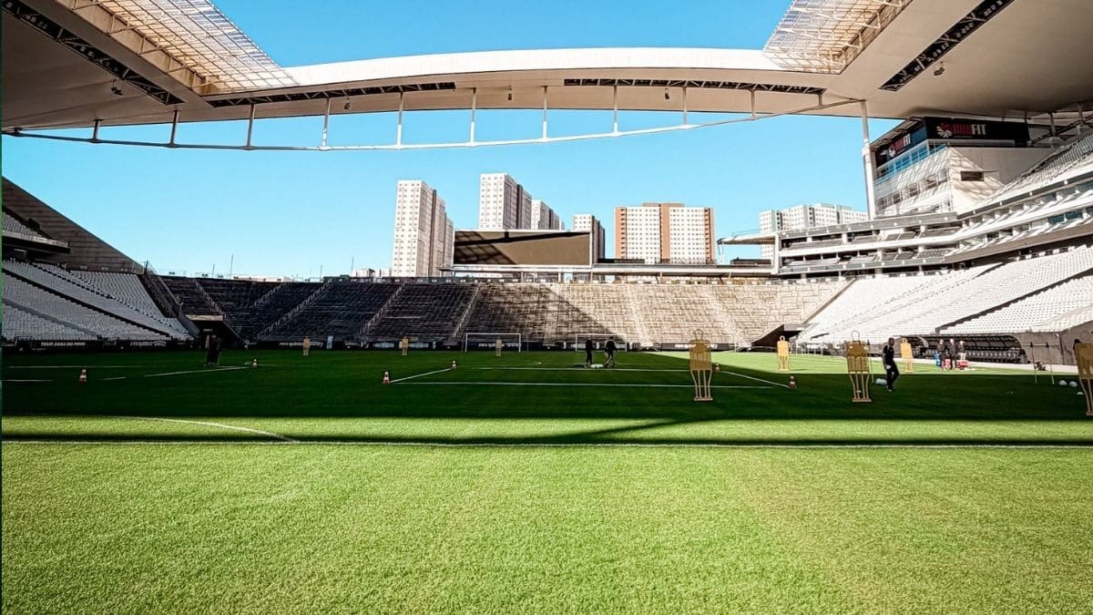 Gramado da Arena Corinthians (Foto: Gustavo Vasco / Corinthians)