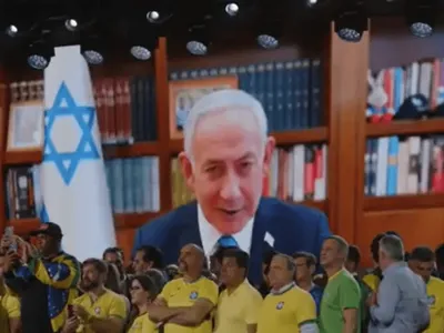 Netanyahu apoia candidatura de Flávio Bolsonaro em vídeo: 'Grande campeão'