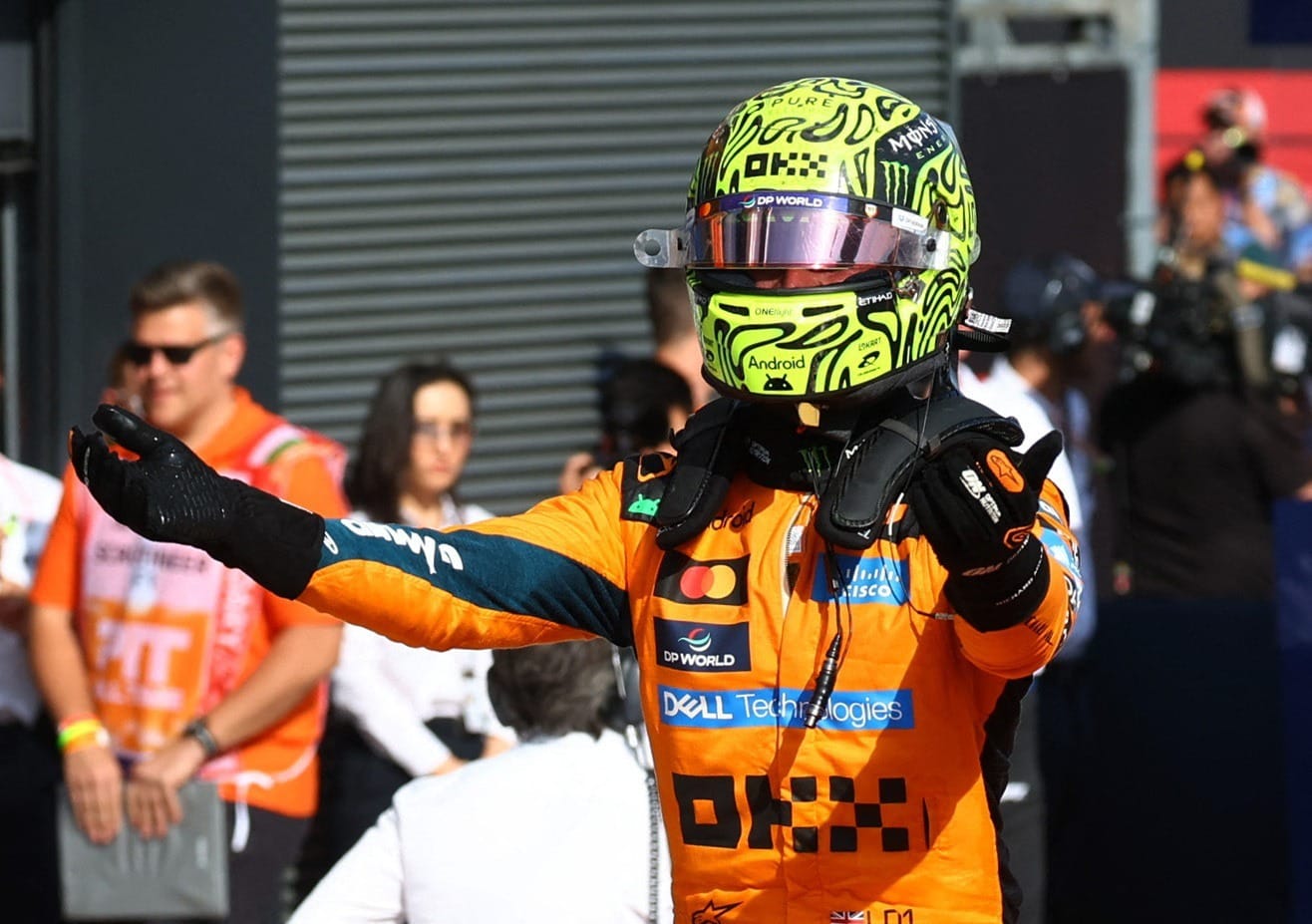 Fórmula 1: Norris vence GP da Hungria; Bortoleto termina em 11º