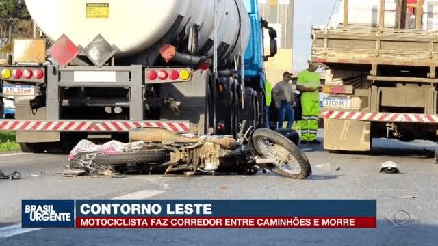 Motociclista morre atropelado por caminhão no Contorno Leste, em Curitiba