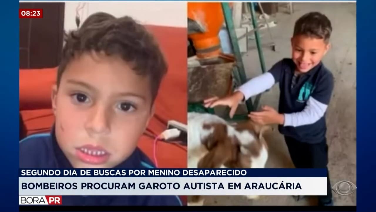 Buscas por menino João Gabriel em Araucária entram no segundo dia