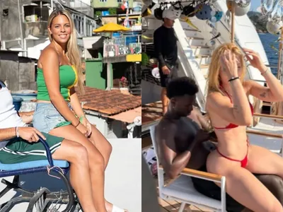 Jogador da Seleção de Portugal recria foto de Vini Jr. e Virginia no Brasil