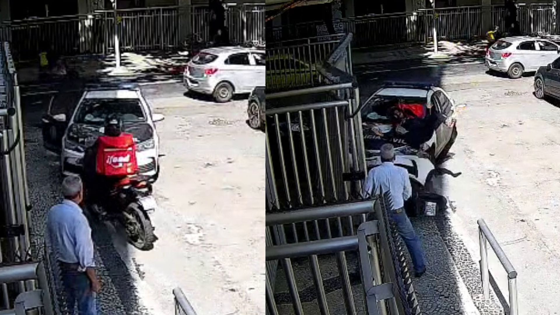Criminoso que bateu moto em viatura já havia sido identificado 97 vezes