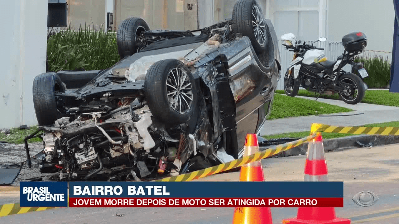 PCPR apura morte de motociclista e busca imagens de grave acidente no Batel