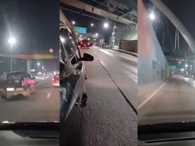Motorista acompanha e grava vídeo de perseguição na Avenida Brasil