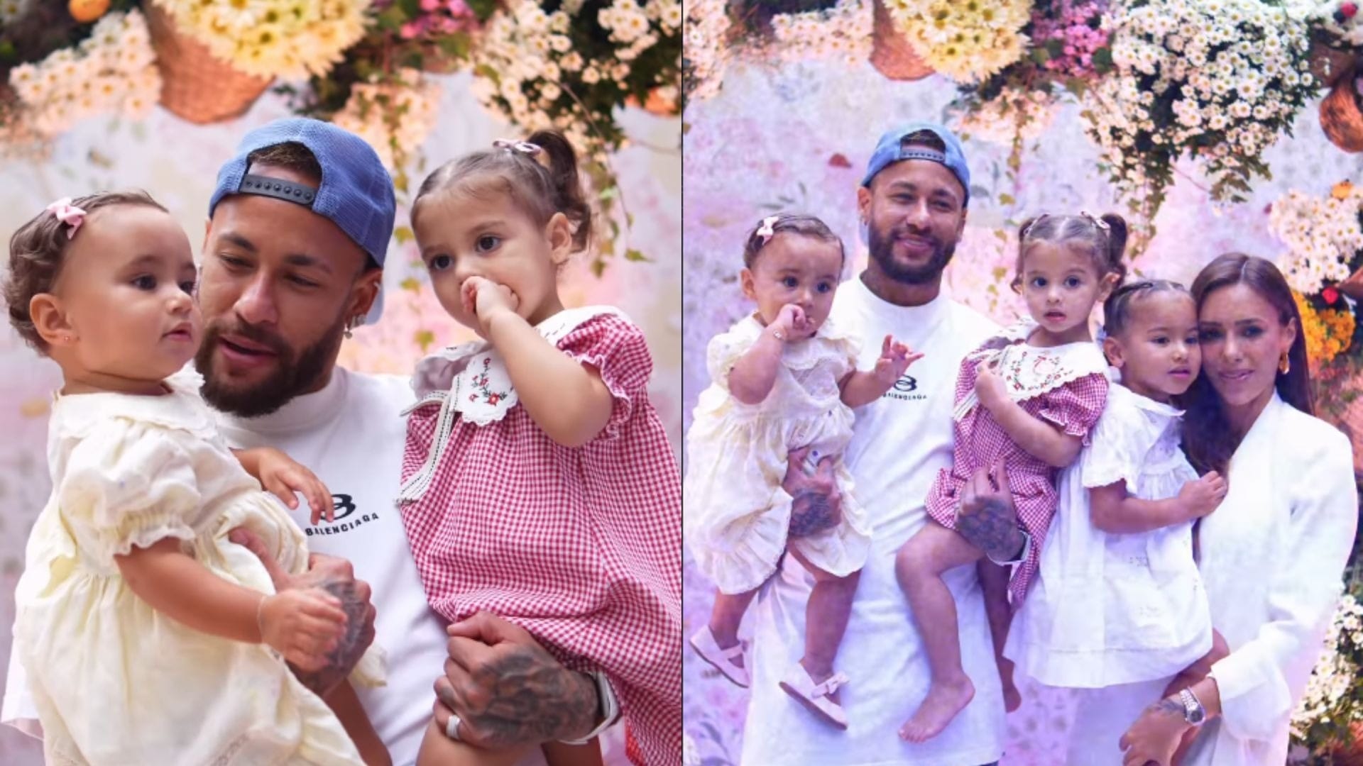Bruna Biancardi e Neymar fazem aniversário conjunto de Mel e Helena; veja