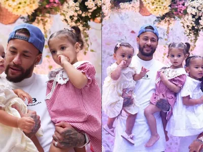 Bruna Biancardi e Neymar fazem aniversário conjunto de Mel e Helena; veja