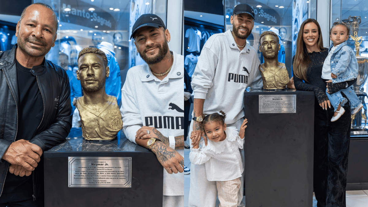 Santos inaugura espaço para Neymar no Memorial de Conquistas