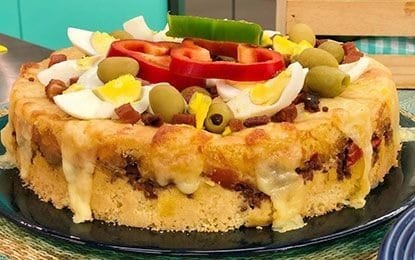 Torta de carne de liquidificador é prato super recheado para o jantar