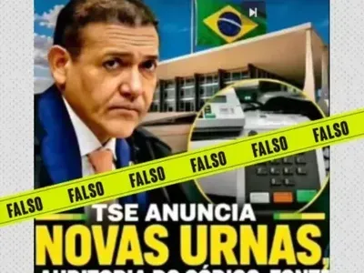 É falso que o TSE anunciou novas urnas eletrônicas para eleições de 2026