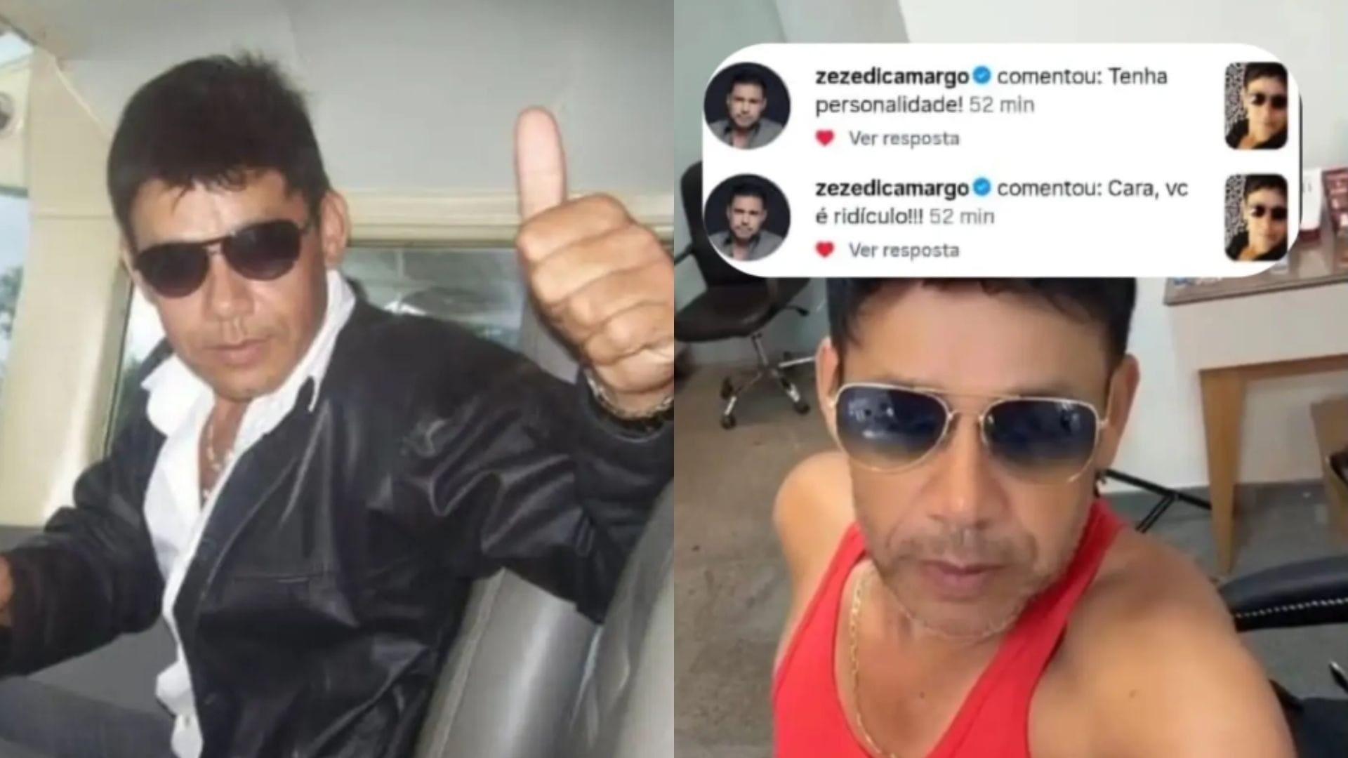 Sósia de Zezé Di Camargo é chamado de ridículo pelo cantor: 