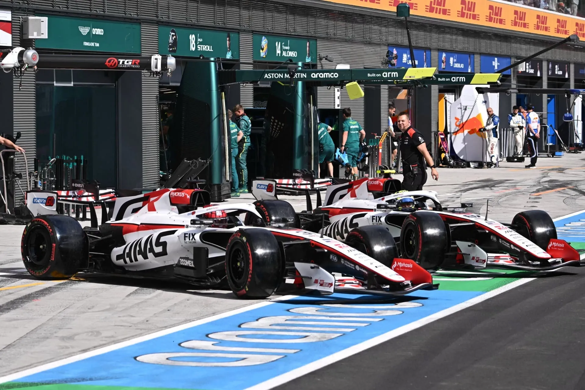Bearman e Ocon no GP da Hungria
